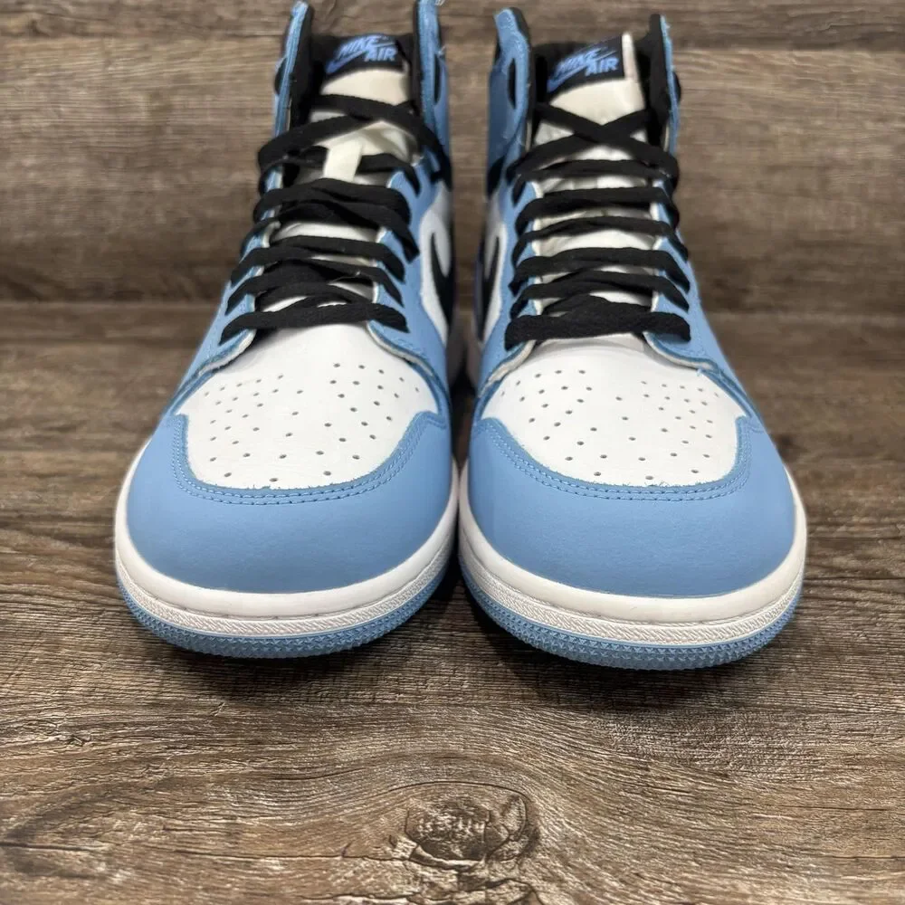 Nike Air Jordan 1 Retro High OG University Blue Shoes Men's 11 Blue 555088-134